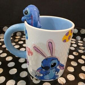 Disney Stitch Easter Mug – Bunny Ears & Egg Design, Brand New.